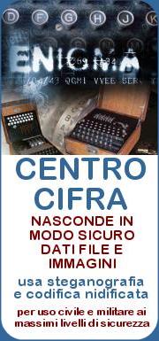 pacchetto software professionale per per la gestione di archivi cifrati di dati e informazioni con tecnica steganografica e codifica nidificata per usi civili e militari ai massimi livelli di sicurezza